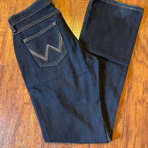 Q-Baby No Gap Wasteband Wrangler Dark Blue Women's Boot Cut Jeans